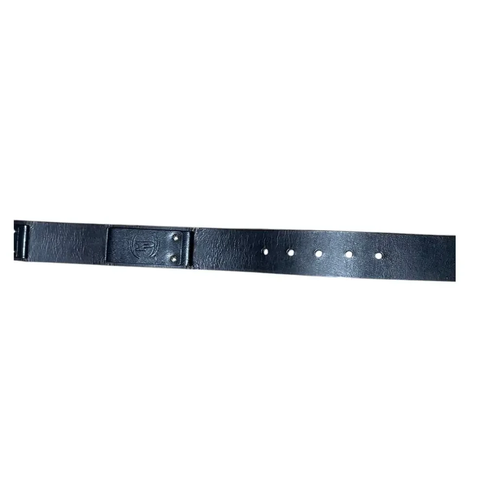 Men’s Black Belt Leather - PHAT FARM Waist 40” Retro P-83126 Y2K Hip Hop Skater